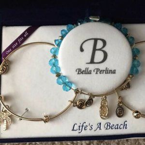 Bella Perlina "Life's a Beach" charm bracelet